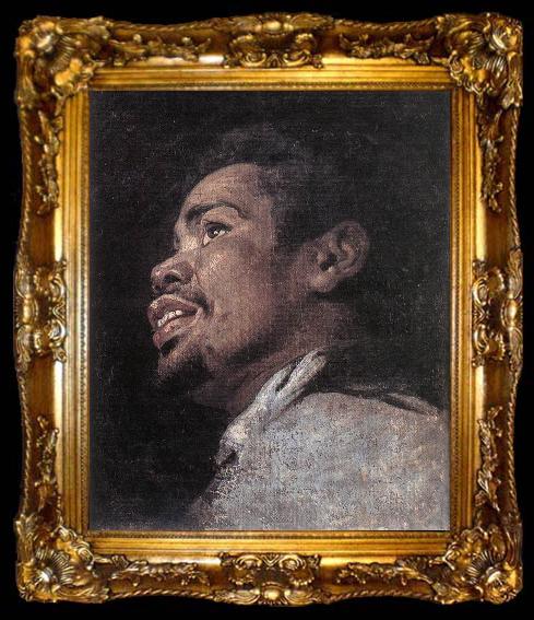 framed  CRAYER, Gaspard de Head Study of a Young Moor dhyj, ta009-2